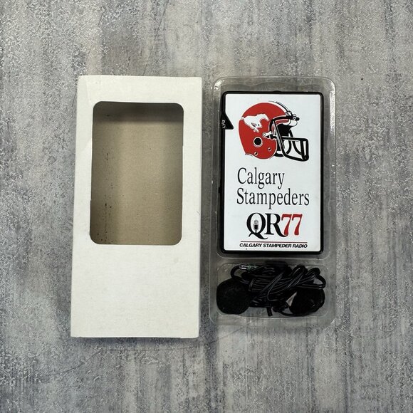 Calgary Stampeder CFL QR77 Portable Radio Football AM Personal Memorabilia - Picture 1 of 7